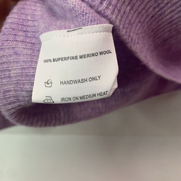 Sweater Women's Half Turtleneck Pullover Sweater Outer Wear Top 100% Merino Wool - Picture 4 of 7